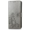 Leather Wallet Flip Case for VIVO V70 FE V60 V50 V40 V30 V29 V29E V50E V27E Lite Pro SE Embossed Clover Floral Design