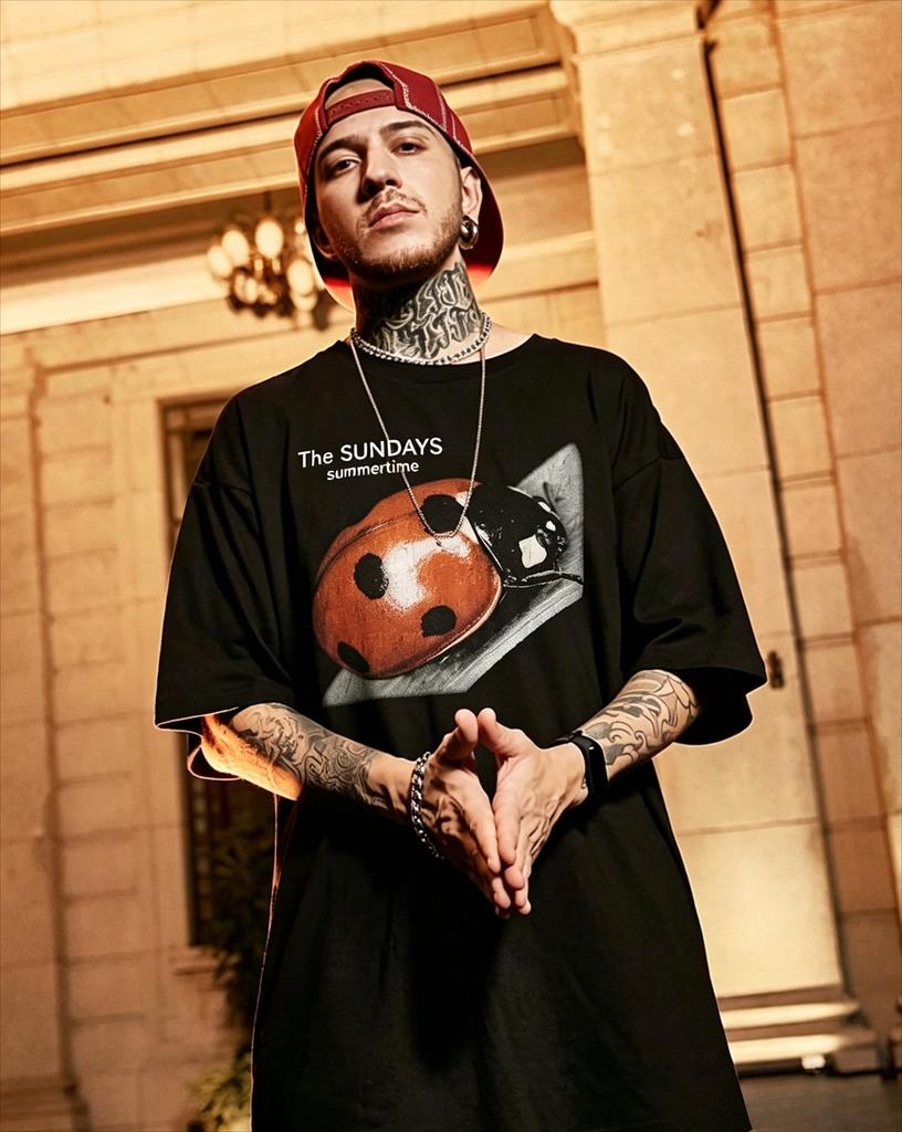 The Sundays Time Vintage Cotton T-shirt Men Women Streetwear Oversized Short Sleeve Funny Patte