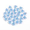 5pcs Lampwork Heart Beads 12mm Colorful Hand Painted Glass Loose Beads For Jewelry Making DIY Necklace Phone Chain Accessories