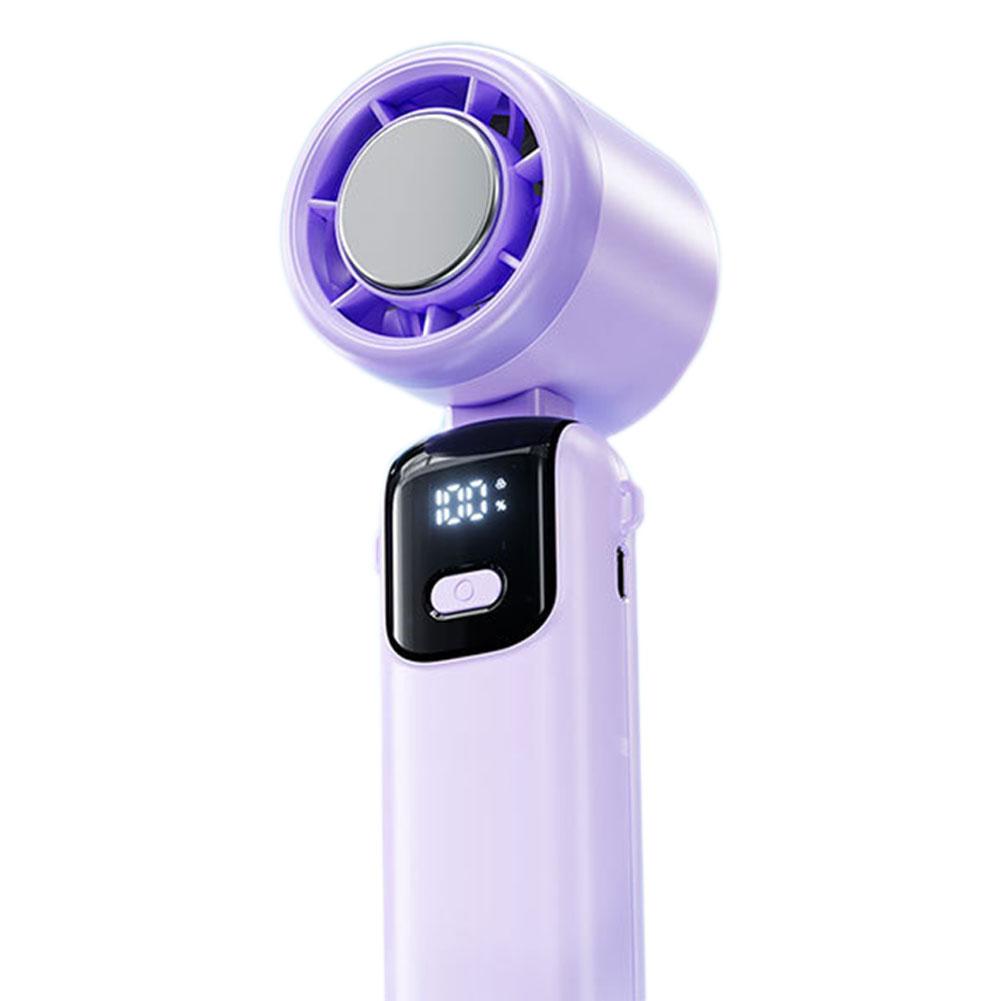 Outdoor Mini Cooling Fan For Travel Camping Digital Display 100 Speed Mini Small Fan For Summer