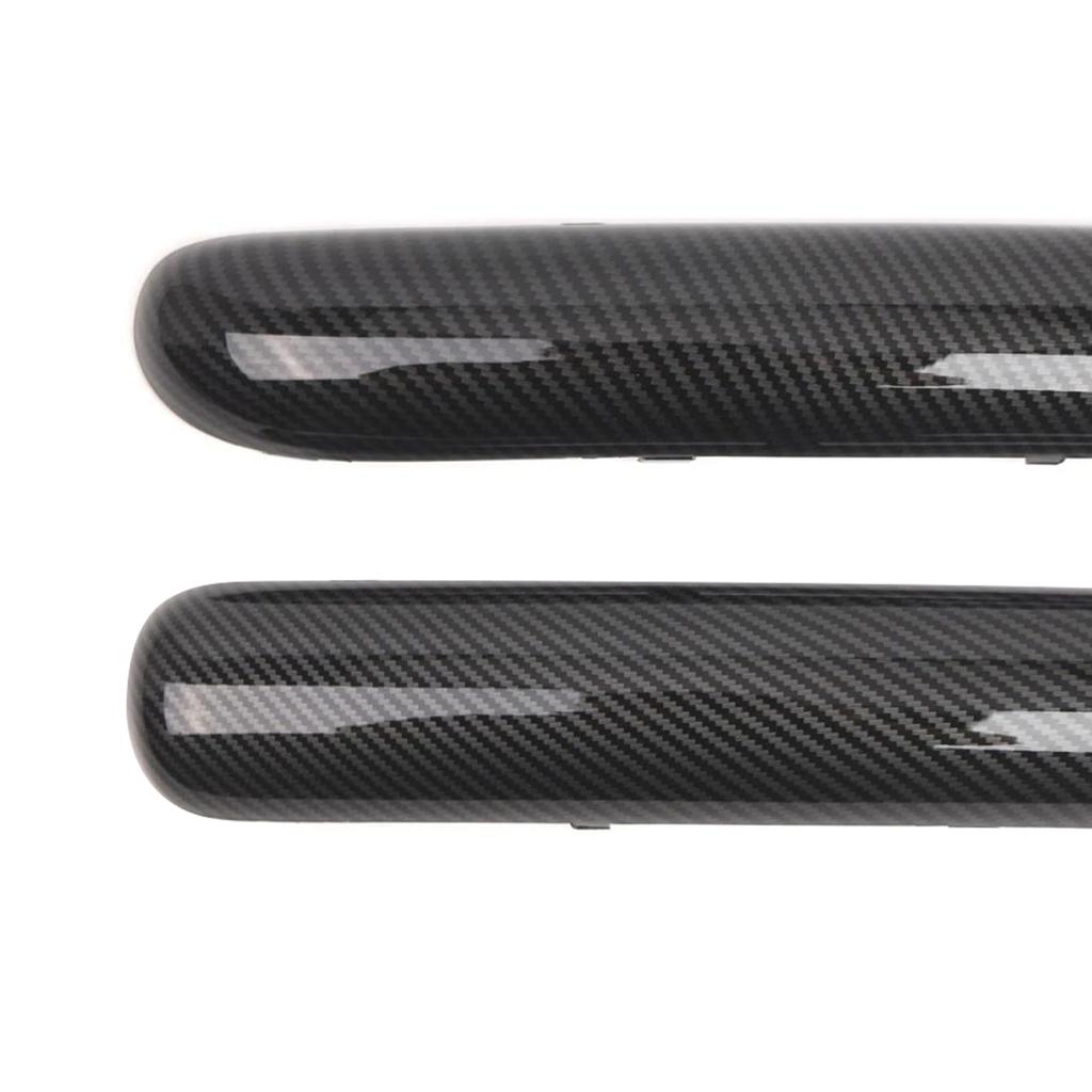 Pair Front Bumper Trim Set For Mini One Cooper R50/R52/R53 01-2004 Carbon Fibre