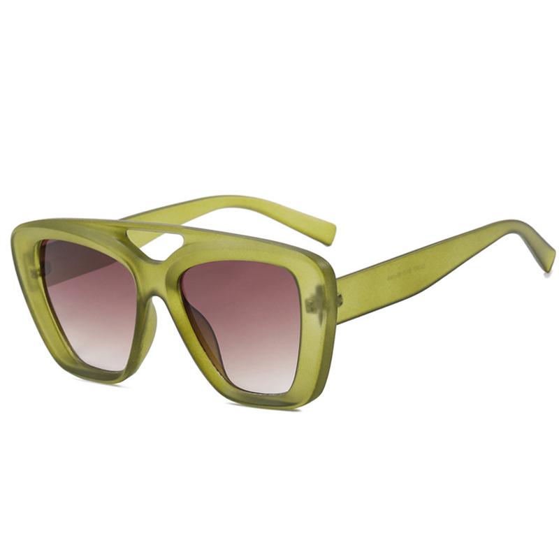 New Fashionable Square Sunglasses For Men And Women Irregular Sun Glasses Female Retro Unique Ocean Lens Big Eyewear