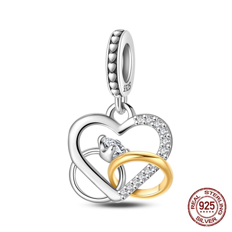 100% Copper Original Cat Couple Chain Beads Romantic Butterfly Charms Fit Bracelet Diy Jewelry Making Women Gift