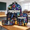 Fortnite Cartoon Printed Backpack Set Lightweight Computer Bag Male And Female School Bag