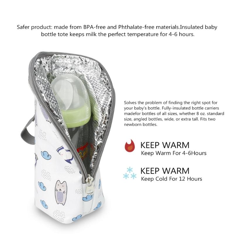 Portable Milk Bottle Bag for Baby Convenient Feeding Lightweight Bottle Holder Storage Pouch Stroller Bottle Organiser