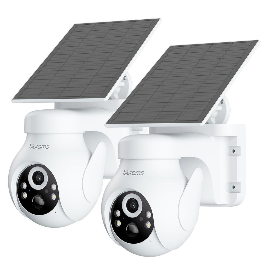 Dome Security Camera Blurams Outdoor 2K Wi-Fi 360 PTZ Silver 2PCS