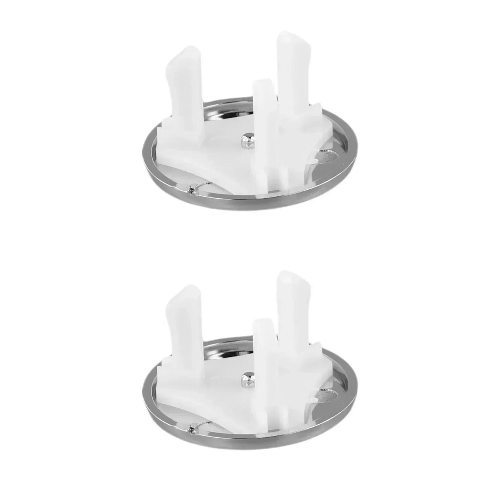 

2pc Chrome Replacement Covers for Bathroom Basin Overflow Holes Fits Standard 22mm 24mm Round Overflow Holes for Sink China Mainland