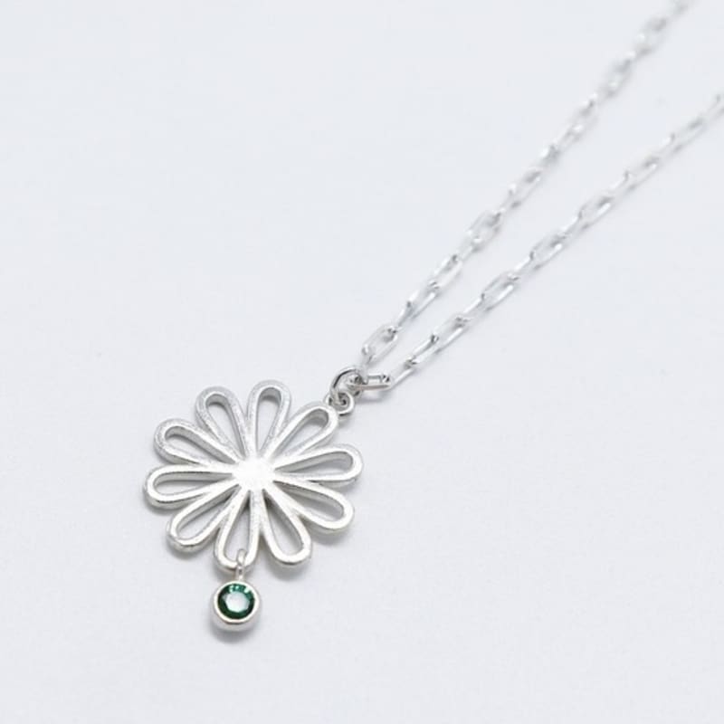 

BONBEAU My daisy simple anklet silver cubic daisy chain bracelet (ankle) free