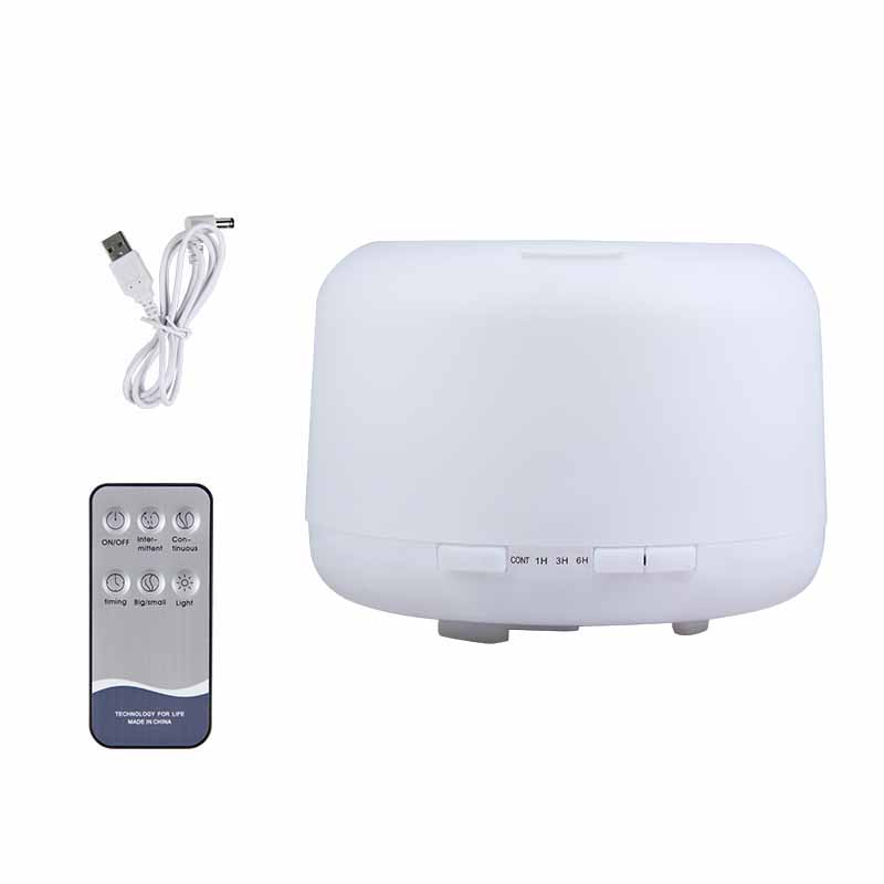 500ML Aroma Humidifier Ultrasonic Cool Mist Diffuser with Colorful LED Light Wood Grain Scent Diffuser for Bedroom Home Office