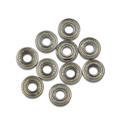 10PCs Roller Skateboard for Deep 3D Carbon Steel 608ZZ Groove Ball Bearing