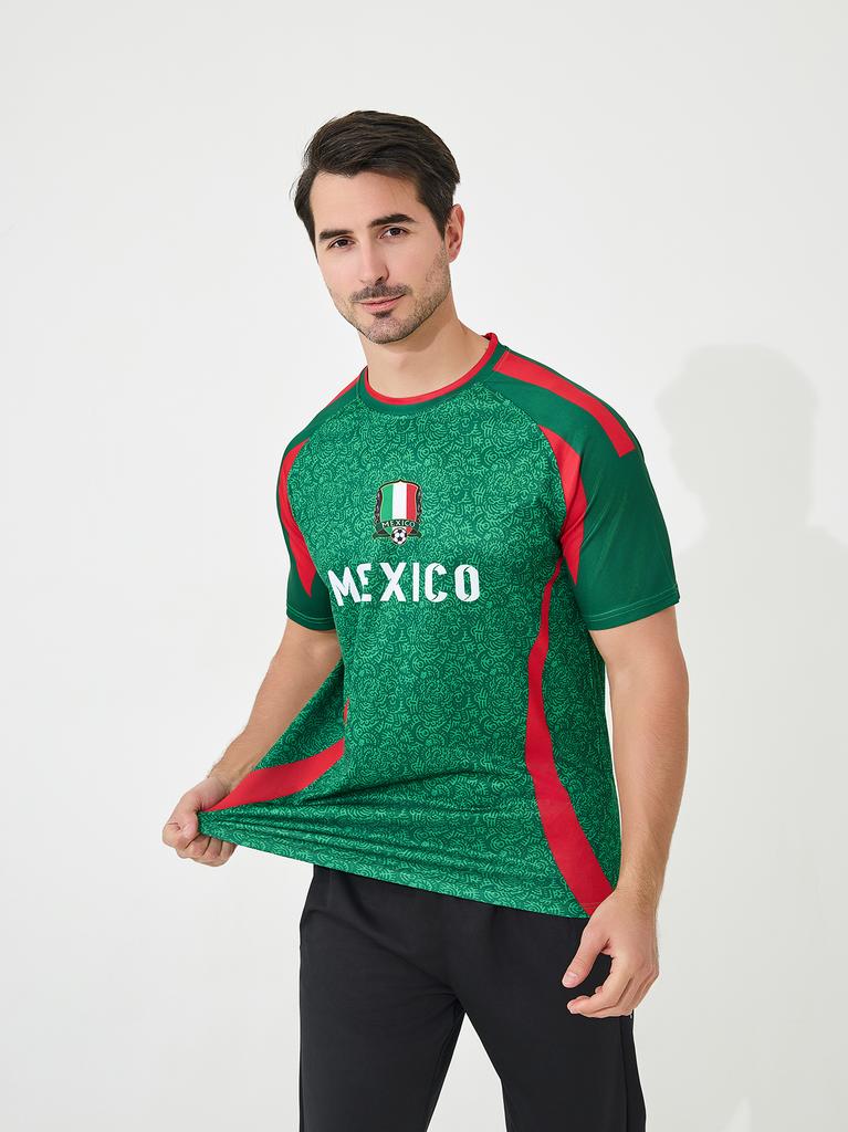 Coppa del Mondo FIFA 2026 USA Canada Messico Maglia da Calcio del Messico Traspirante da Uomo Casual Edizione per tifosi Kit Casa