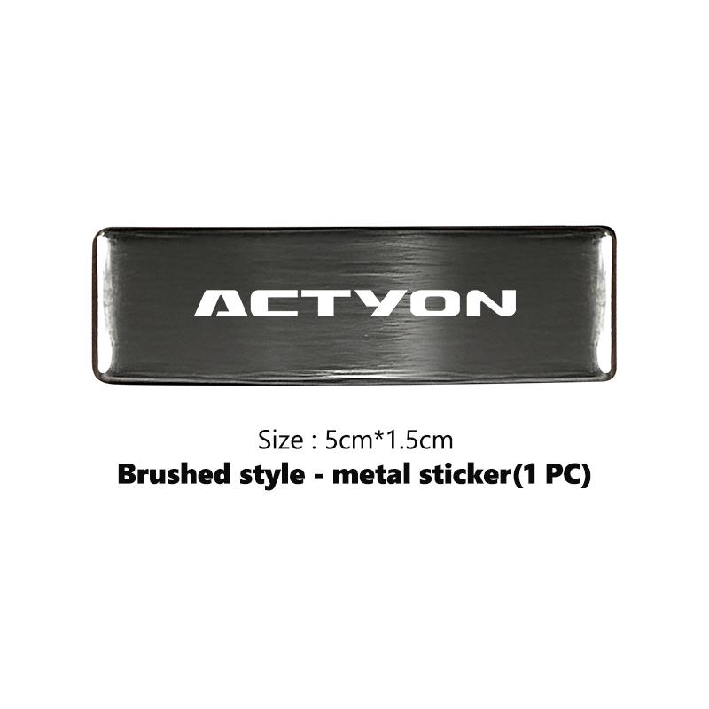Insignia de Pegatina para Carrocería de Coche Accesorios de Decoración de Estilo Automotriz Para SsangYong Kyron Actyon Sport Tivoli Torres Korando C300 Musso