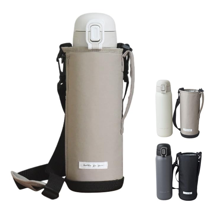 

[Kukka Ja Puu Official] Nordic-Colored Simple Water Bottle, 1 Liter, Kids Direct Drinking, Stainless Steel kukka ja puu (Ivory, 1000ml)