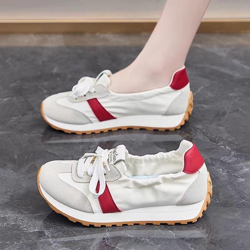 The New Women's Shoes for Summer 2025 Are Breathable and Versatile. The Thick-soled Height-increasing Shoes Are Suitable for Students To Run and Relax