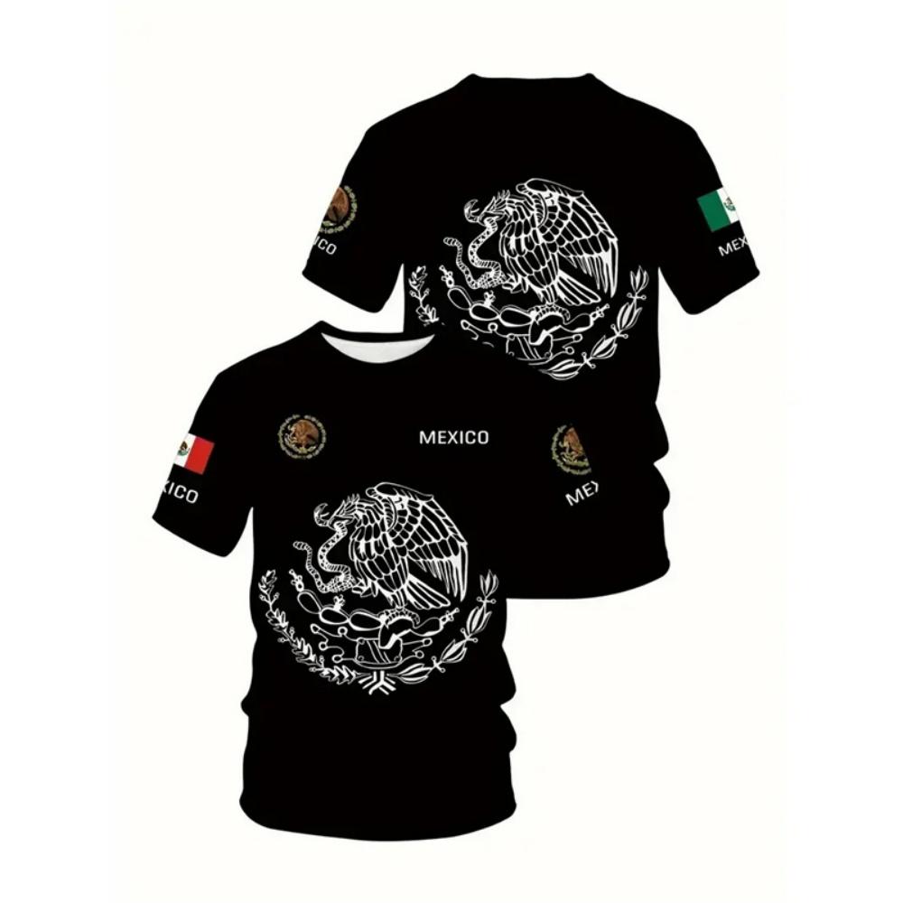 Men's T-shirts Casual Sports Loose Round Neck Short Sleeve Oversized T-Shirt Fashionable Comfortable Loose Soft Breathable Printed 3D T-shirt