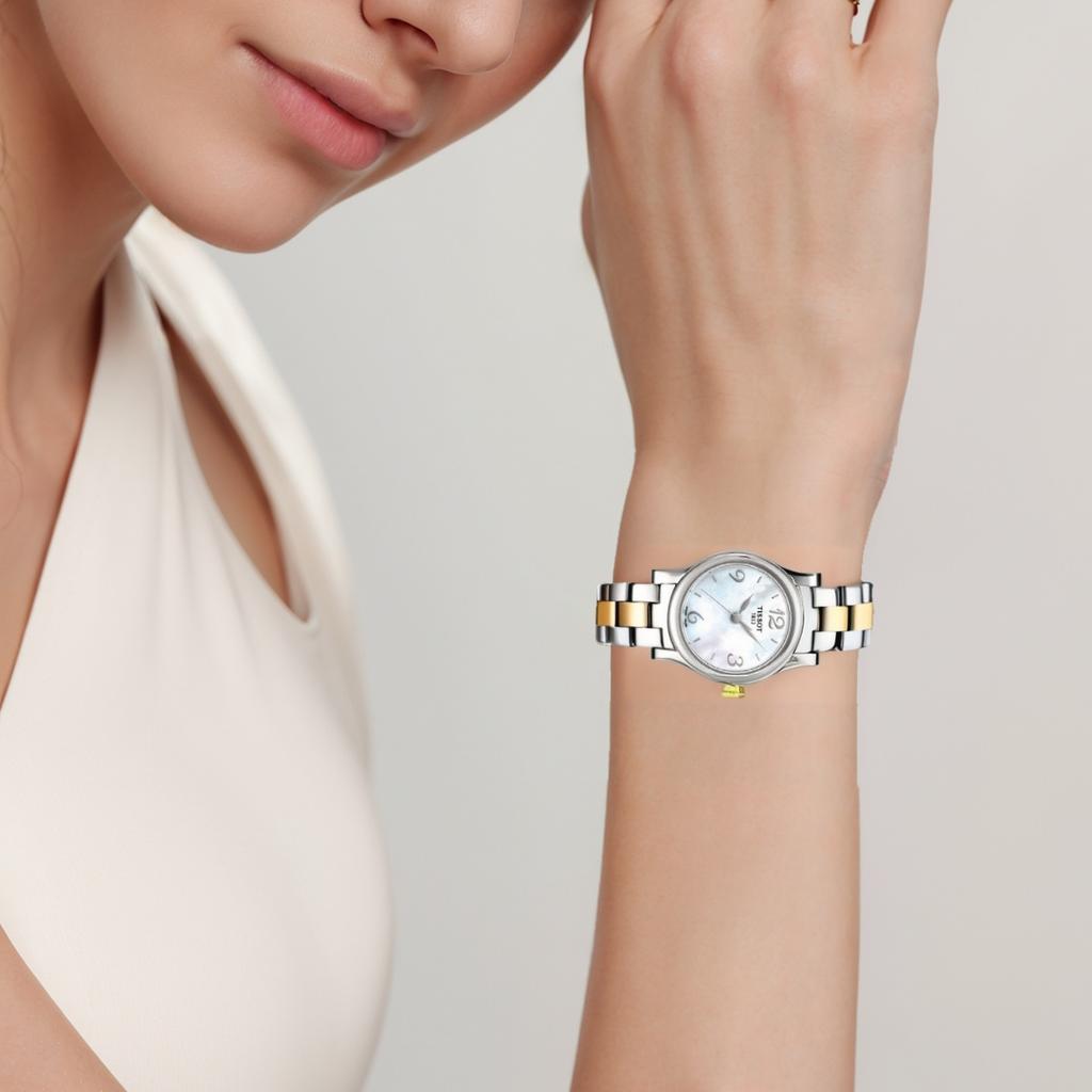 TISSOT Classic Collection Quartz Movement Women's Watch 28mm White Dial Stainless Steel Case T028.210.22.117.00