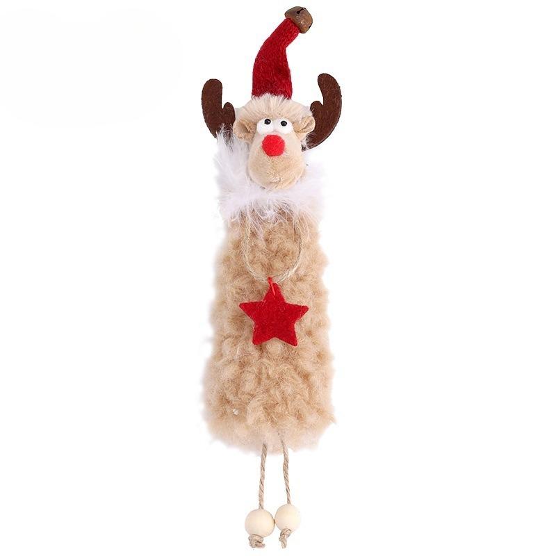 Christmas Decorations: Cute Plush Elk Pendant, Christmas Tree Ornament