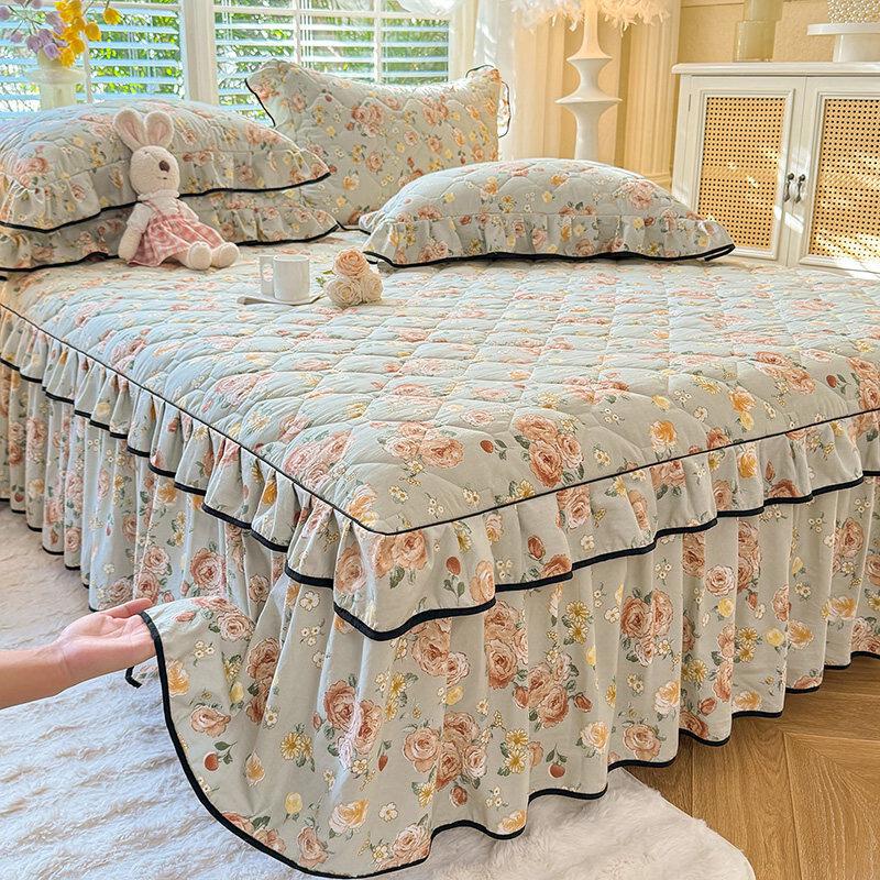 Thickened Quilted Non-Slip Bed Skirt