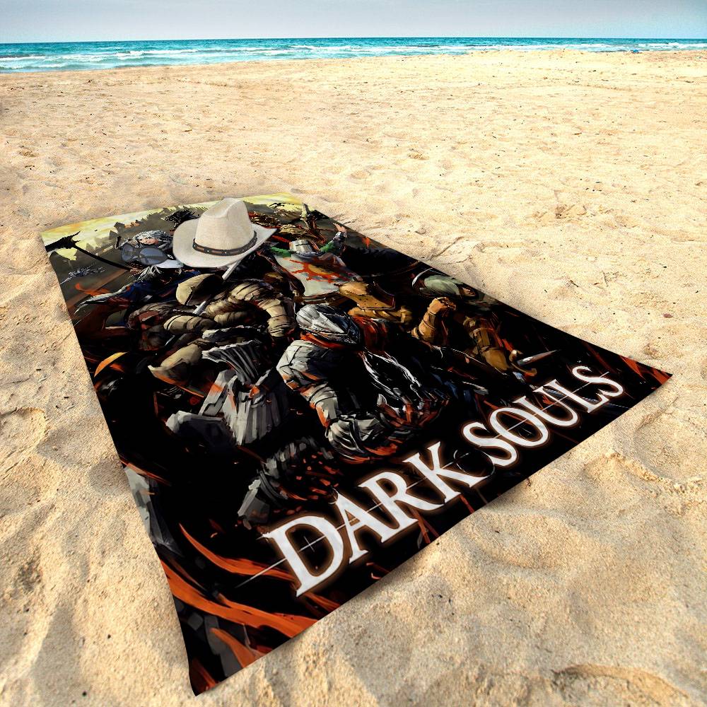 Game Dark Souls Microfiber Beach Towel Absorbent Quick Dry Soft Yoga Swimming Resort Mountain Climbing Towel