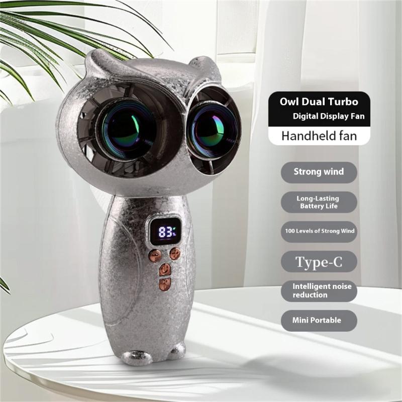 Portable Handheld Fan 100 Speed Cooling Fan Rechargeable Multifunction Travel Gift Cooling For Outdoor Travel Office Use