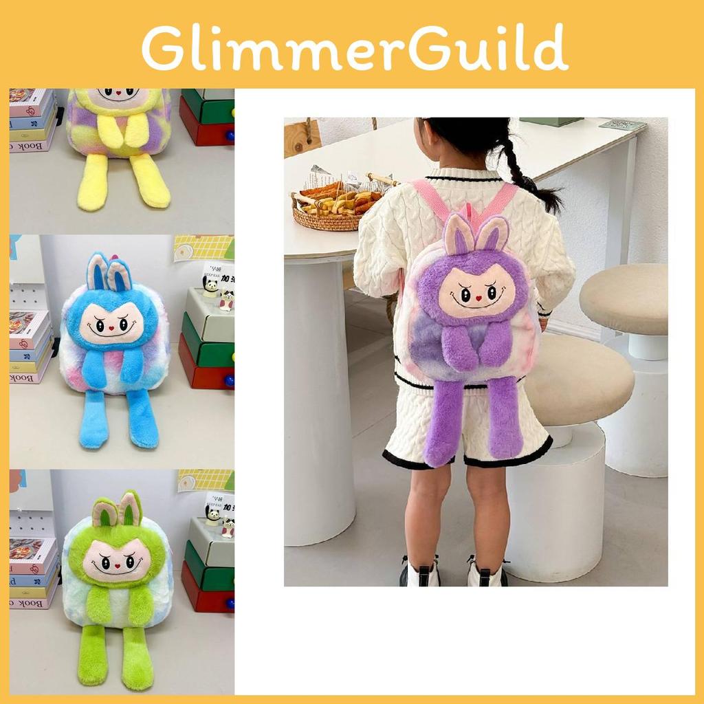 Cartoon Backpack Plush Stuffed Animal School Bag Lightweight Kids Gifts