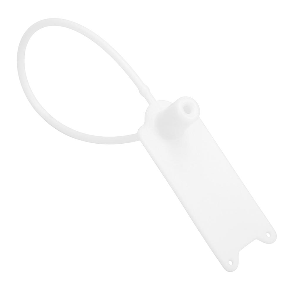 100Pcs 195mm Disposable Cable Anti Theft Self Locking Tie for Clothes Suitcase Shoes Bag Label (White )