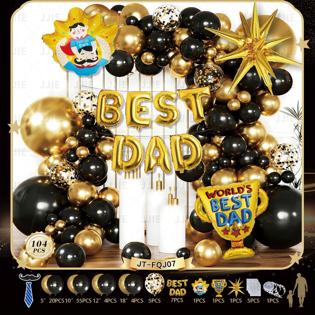 Father'S Day Decorative Navy Theme Father'S Day Balloon Arch Wreath Festival Theme Decorative Balloon Cover
