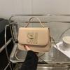 High Value New Solid Color Simple Atmosphere Small Square Bag Large Capacity Casual Handbag Messenger Bag Women