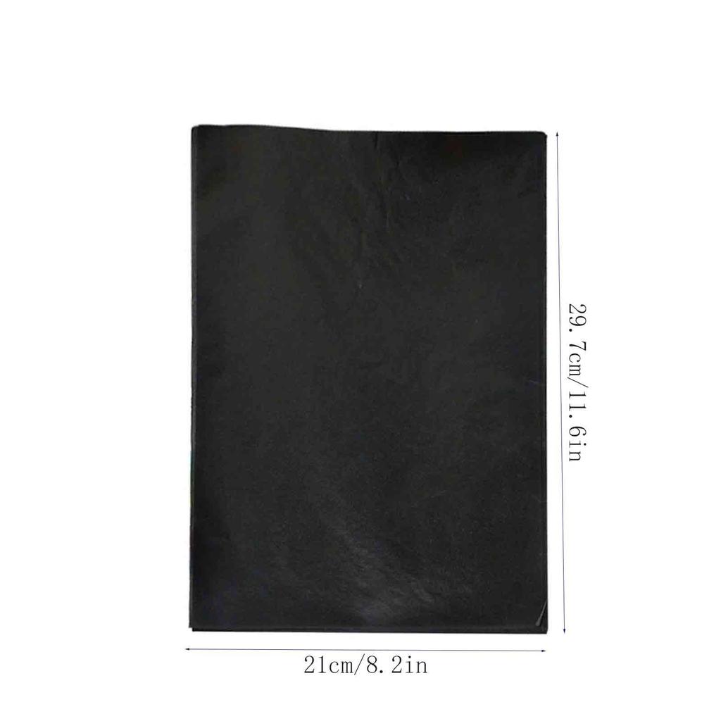 100pcs Black Carbon Copy Paper For Hand, Single-Sided A4 Carbon Paper