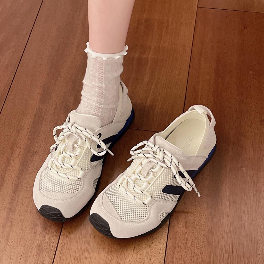 New Mengpin 2025 summer women's German training shoes mesh breathable super fire skateboard shoes anti-leisure sports ugly trendy shoe color