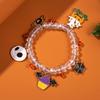 Halloween Ghost Pumpkin Spider Cat Bat Charm Bracelets for Women Funny Skeleton Skull Bracelets Jewelry Gifts