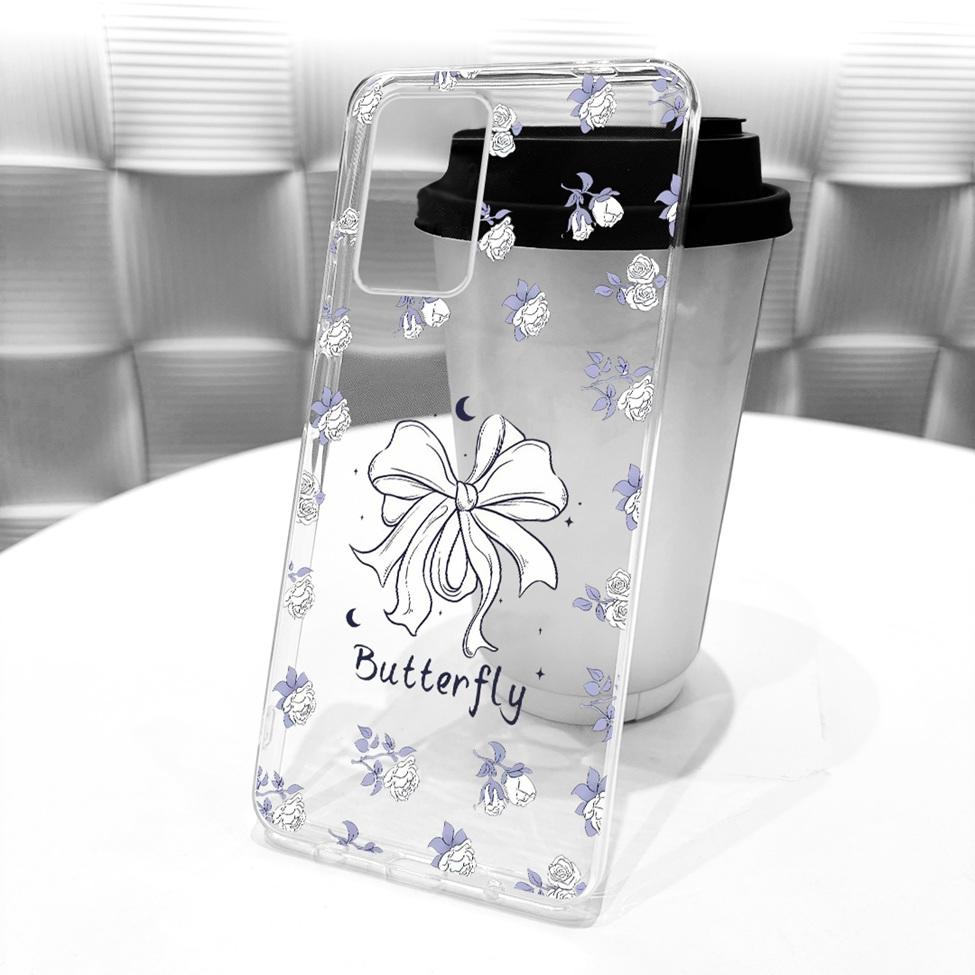 Transparent For Samsung Galaxy A72 4G Case Cute Fashion Flowers Funny Painted Casing For Samsung A72 4G SM-A725M SM-A725F Cover