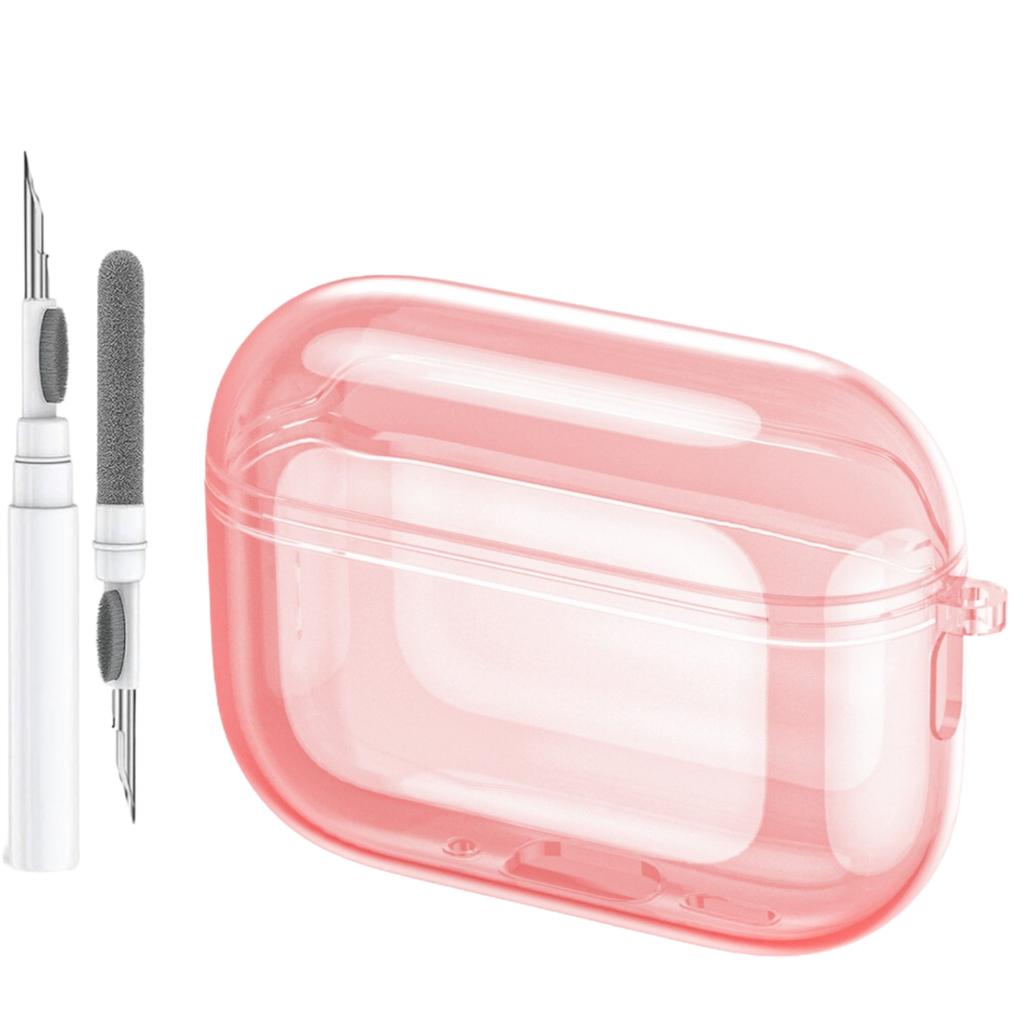 Soft TPU Case for Airpods Pro 3 New Leather Texture Protective Shockproof Case with Lanyard and Cleaning Kit For Airpods Pro 3