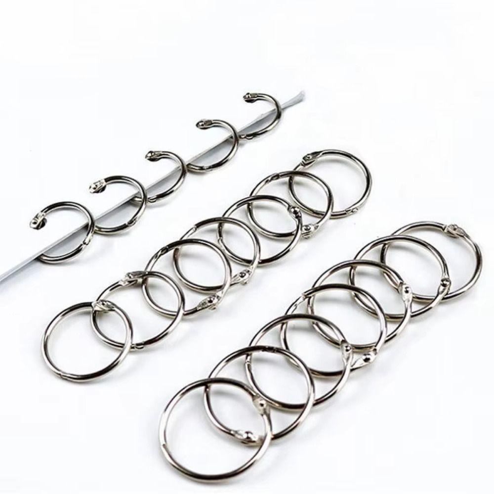 50/100Pcs Sturdy Loose Leaf Ring O Ring Paper Binder Ring Split Rings  Daily Organizing