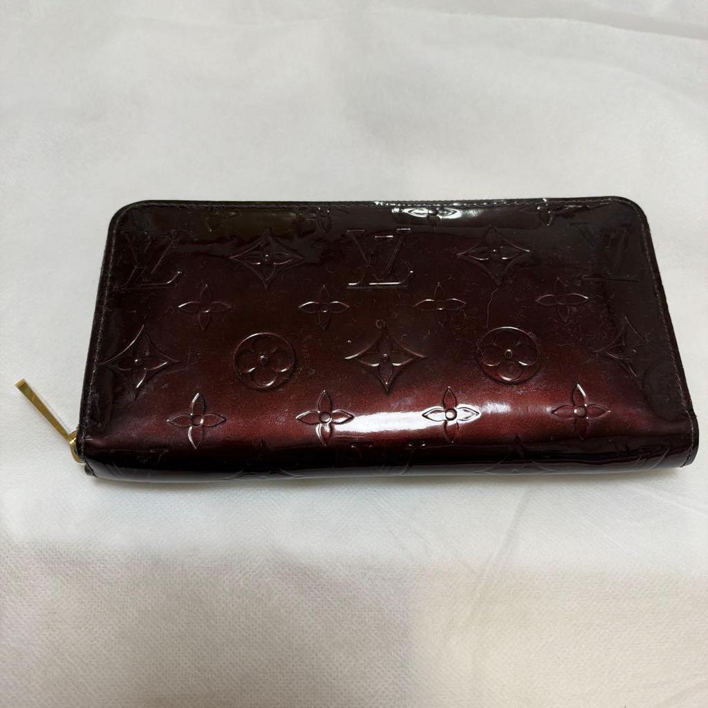 Used Louis Vuitton Vernis Round Zipper Long Wallet