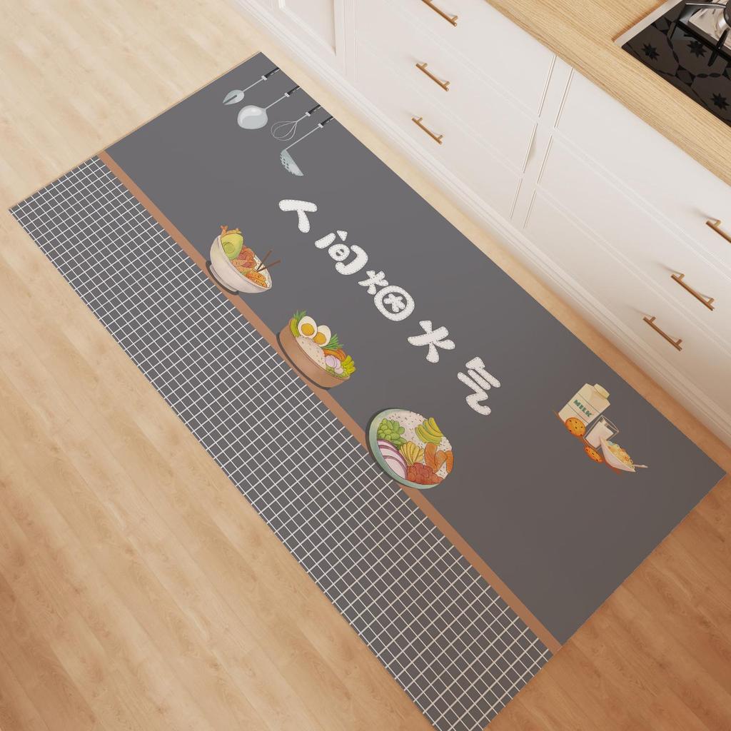 Rutschfeste Wasserdichte Waschbare Küchenbodenmatten - Schmutzabweisende PVC-Fußmatten für den Haushaltsgebrauch