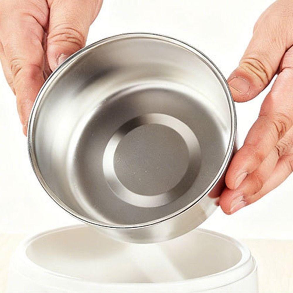Stainless Steel Pet Heating Water Bowl Large Capacity Low Noise Constant Temperature Cat Bowl Energy-saving Removable