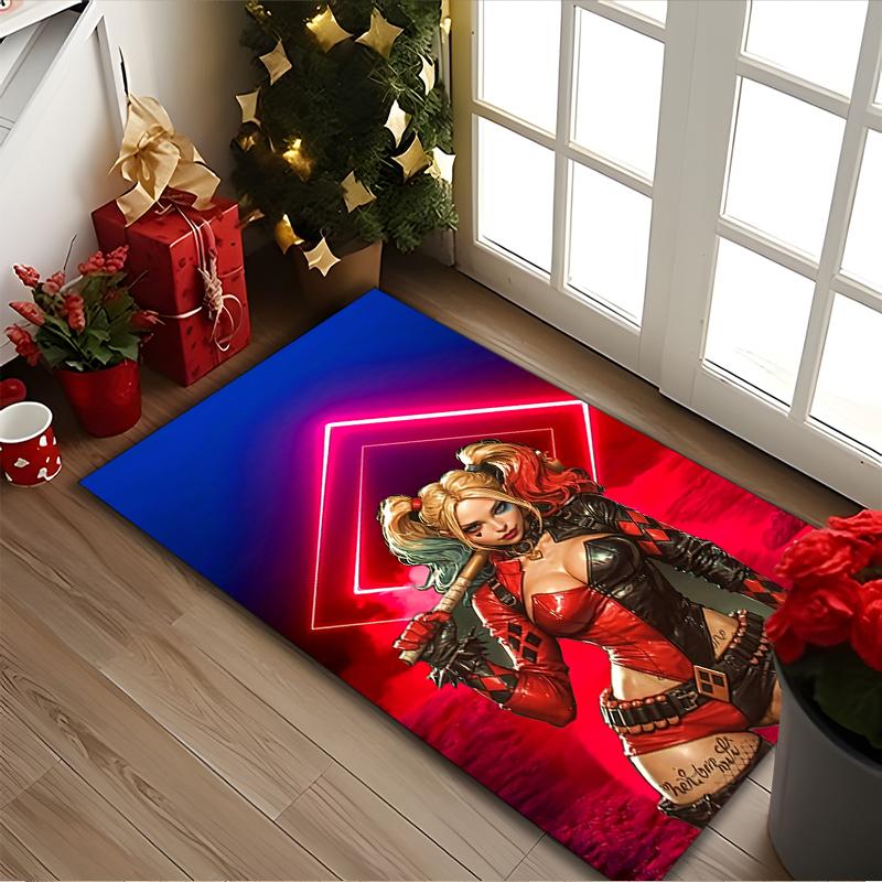 1pc Office Carpet, JOKER Chair Rug, Living Room Printed Area Rug, Home Chair Floor Mat