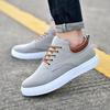 2025 New Canvas Sneakers: Trendy Korean-Style Men's Casual Shoes in Extra-Large Sizes