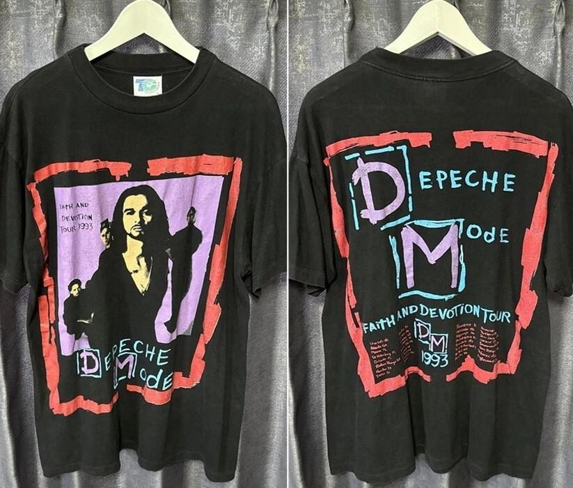 

90#039s Depeche Mode 1993 Remake Depeche Mode Tshirt 2 side reprint S5XL Unisex T-Shirt M