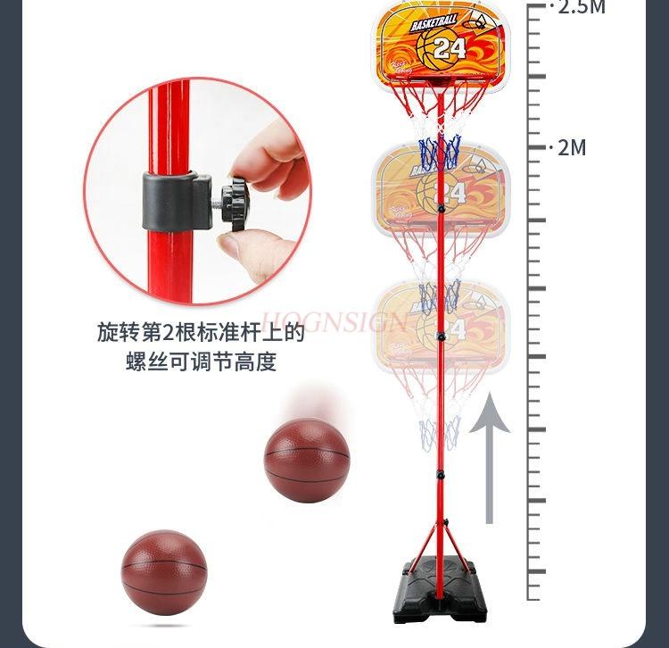 Children'S Basketball Rack Wall Mounted Non Punching Movable Adjustable Indoor Ball Frame Shooting Frame Toy
