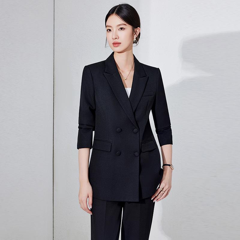 Women's High-End Loose Suit Jacket | New 2025 Spring/Autumn Professional Workwear Set for Interviews & Formal Occasions