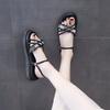 Open Toe Platform New Breathable Fashion Ladies Shoes High Quality Asian Size on Offer Cheap Liquidation Korea Women's Sandals