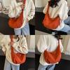 Versatile Canvas Crossbody Bags Large Capacity Lightweight Sports Hobos Bag Solid Color Korean Simplified Shoulder Bag Women