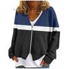 Womens Zip Up Sweaters Sweatshirts Long Sleeve Oversized Jackets Soft Casual Loose Tunic Tops
