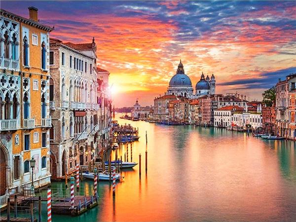 

5D Diy Алмазная картина Мозаика Городской пейзаж Полная квадратная круглая вышивка Мозаика Здание Декорация Домашний декор Full Round 20x30CM