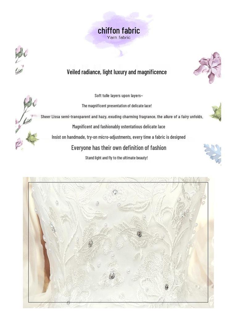 2025 Plus-Size Off-the-Shoulder Wedding Dress - Floor-Length, Arm-Covering, Autumn/Winter Style