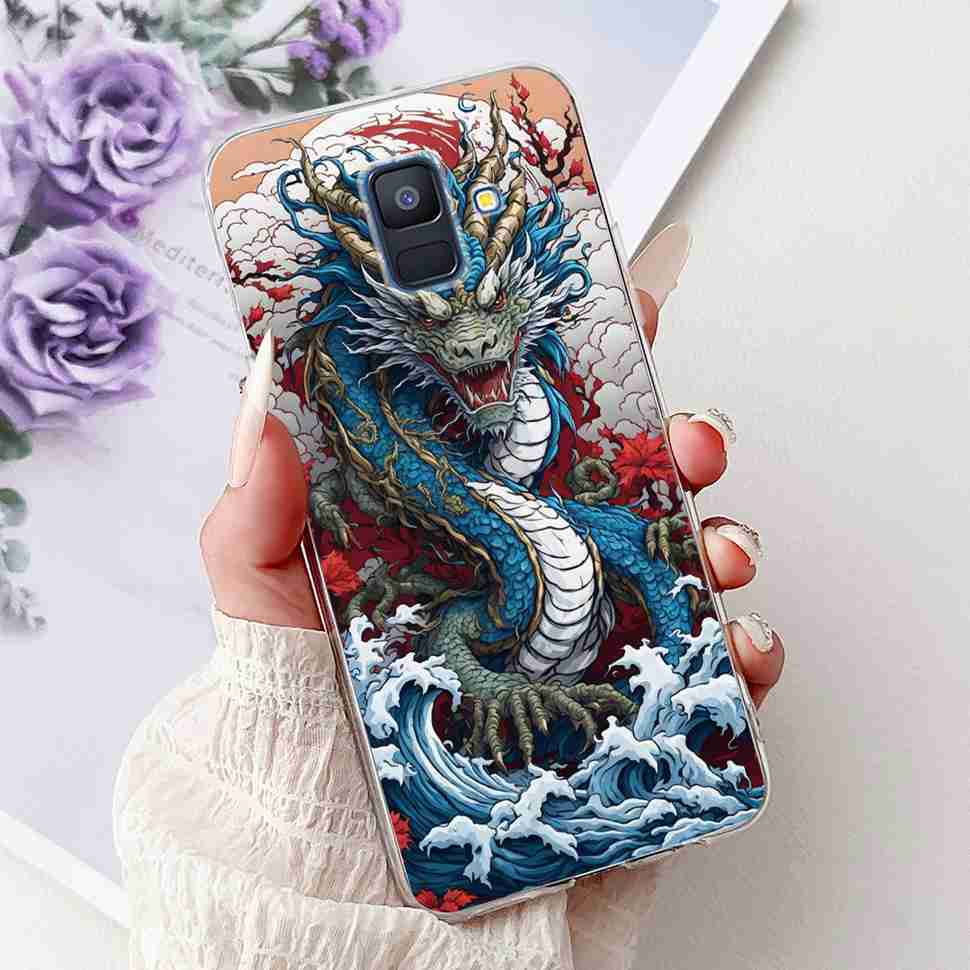 For Samsung Galaxy A6 2018 5.6" Case SM-A600F Soft Silicone TPU Cover For Samsung a6 A6 2018 SM-A600FN New Butterfly Phone Cases