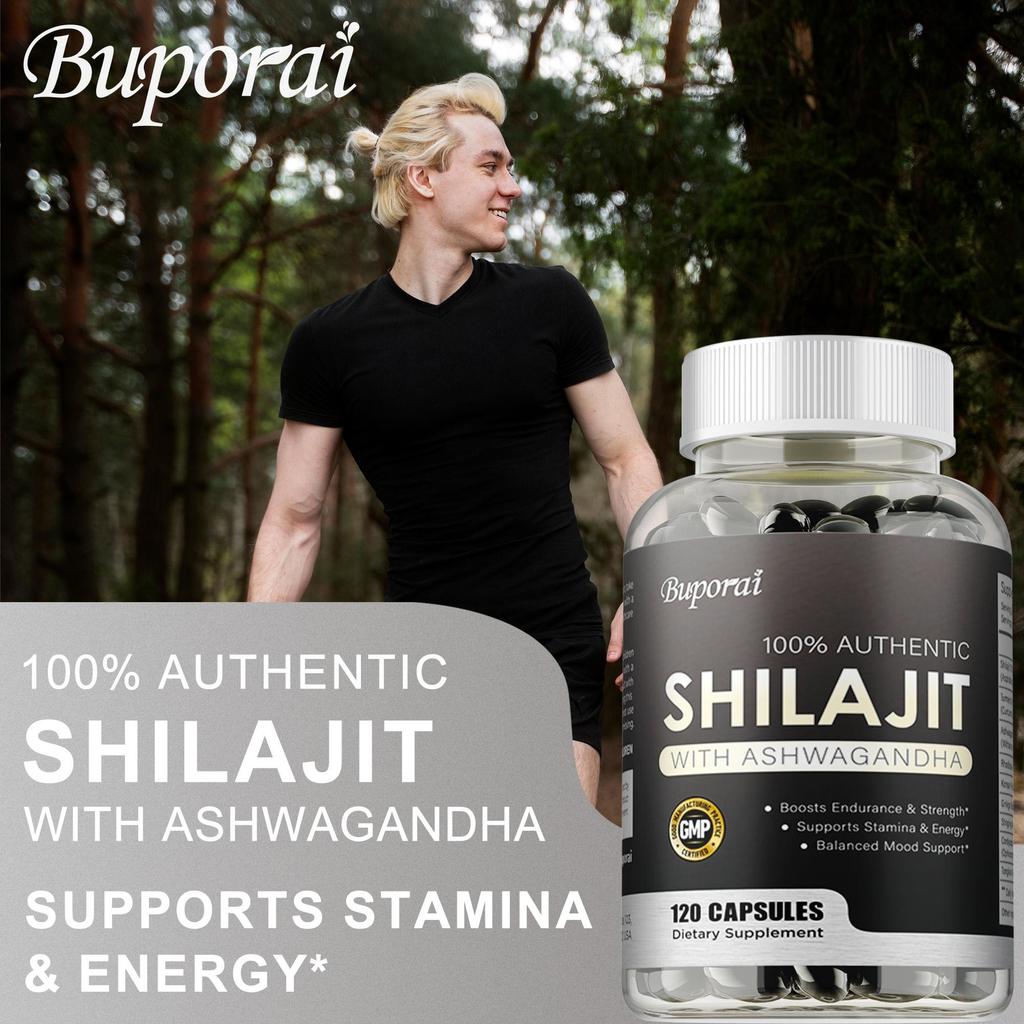 Shilajit - Ashwagandha, Turmeric - Boosts Endurance and Energy, Balances Mood