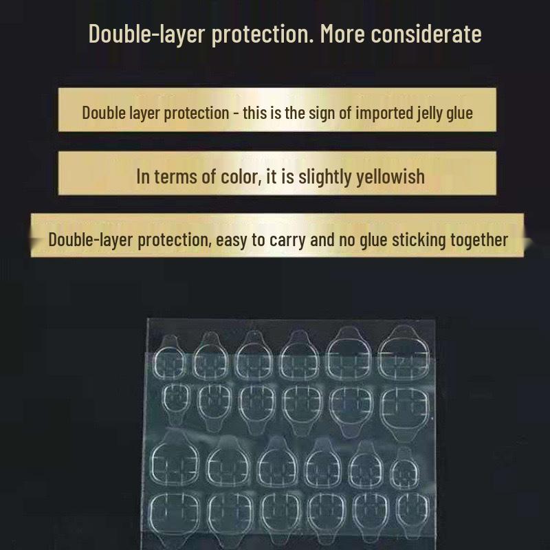 Children's High Viscosity Removable Nail Stickers with Transparent Jelly Glue